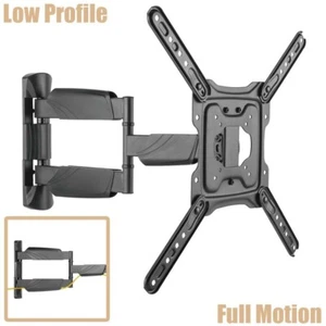 Full Motion TV Wall Mount Bracket Low Profile 23 32 42 43 49 50 55" Screen - Picture 1 of 5