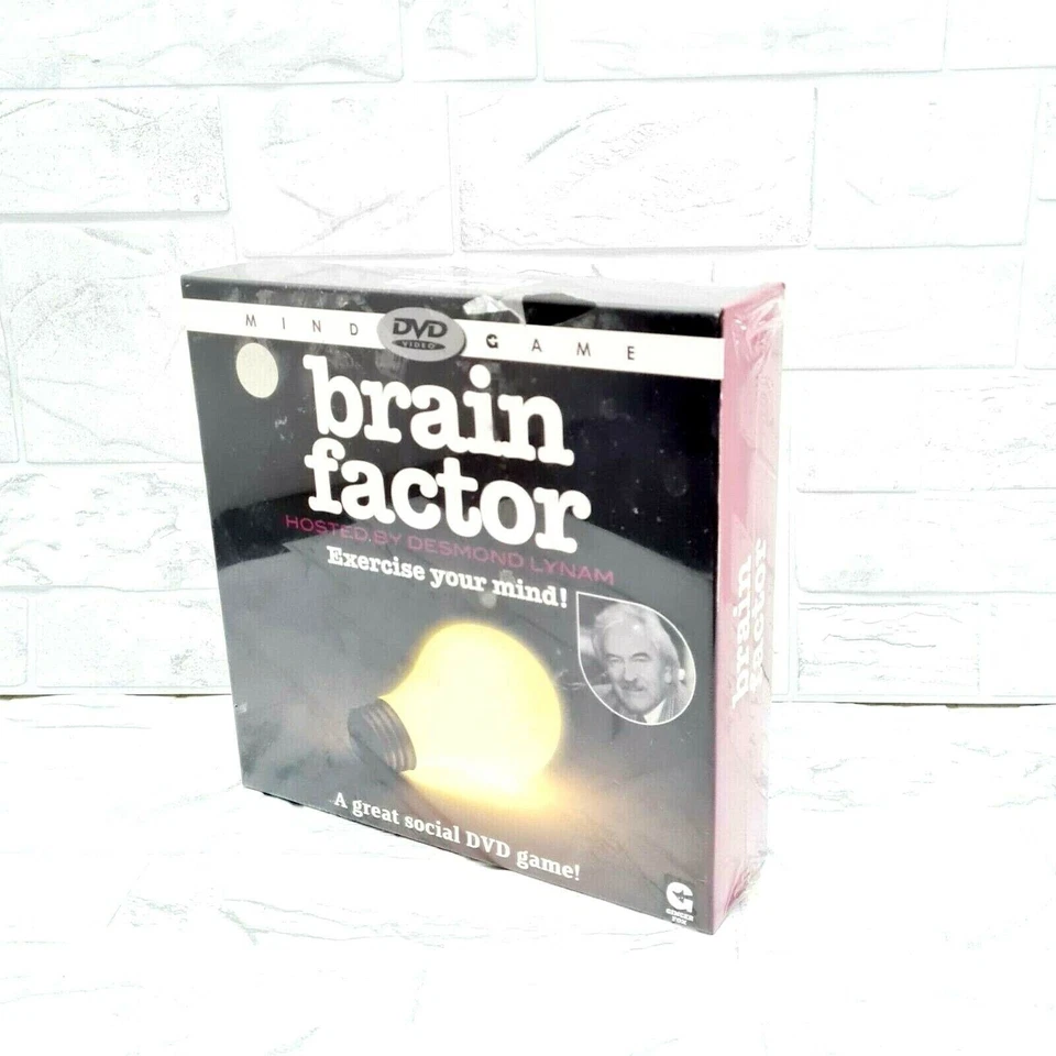 Brain Factor Exercise Your Mind Interactive DVD Board Game Hosted by Des Lynam