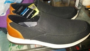 Skechers Men's 204152 Darlow Elano Black Canvas Slip-On Size 12 M $79 - Picture 1 of 8