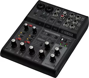 YAMAHA AG06 AG06MK2 B 6ch Live Streaming Mixer USB Audio Interface Black New - Picture 1 of 3
