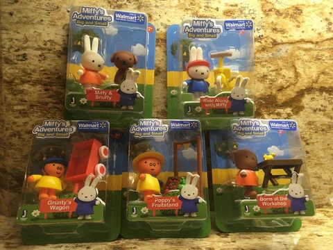 Miffy's Adventures Big & Small  SELECT 1 Miffy, Snuffy, Grunty, Boris, Poppy NIB Cover