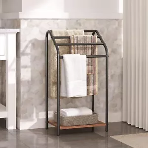 HOOBRO Towel Rack Blanket Rack Stand Blanket Ladder Holder 16.3" x 11.2" x 31.3" - Picture 1 of 9