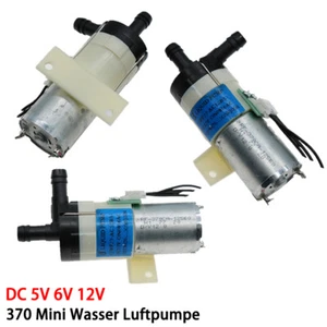 Micro 370 Luftpumpe DC5V 6V 12V Silent Vacuum Wasser Luftpumpe DIY Fish Aquarium - Picture 1 of 14