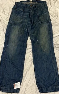 146 RRL Jeans Hombre Pantalones Hebilla Espalda Azul Talla 29 Vintage Coleccionable - Imagen 1 de 9