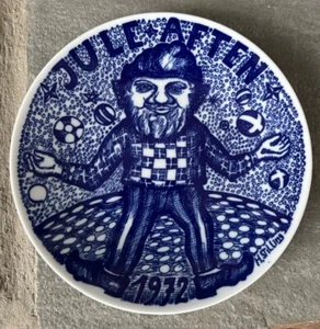 1972 famosos artistas daneses, plato de Navidad Herman Stilling - Imagen 1 de 3