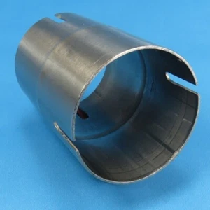 Edelstahl Auspuff Rohr Muffe innen 54 mm Verbinder Ø 54mm geweitet Doppelmuffe - Bild 1 von 1
