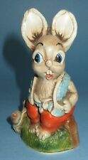 4" Vintage Pendelfin Style Picnic Rabbit Figure / See Description