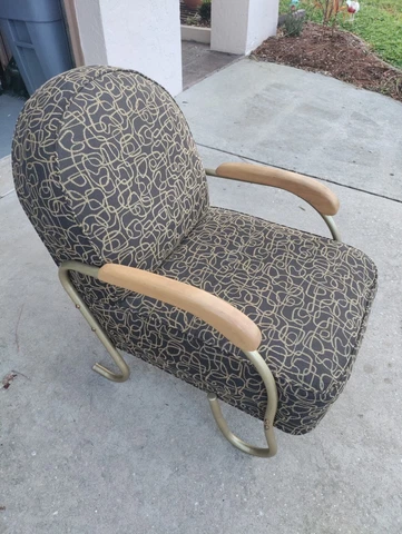 Deco Streamline MCM Club Chair Cover