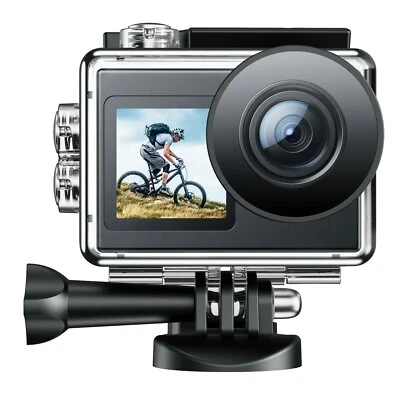 Campark X40 WiFi Action Camera 4K 20MP EIS Dual Screen Sports Camera Waterproof - Image 1 of 4