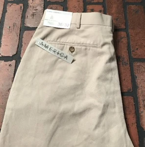 Perry Ellis America Pleated Cuffed Casual Dress Pants Men's Size 36 x 32 NWT - Picture 1 of 6