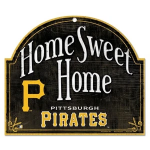 PITTSBURGH PIRATES HOME SWEET HOME ARCHED WOOD SIGN 10"x11" BRAND NEW WINCRAFT - Picture 1 of 1