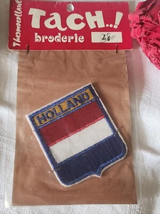 Antique Vintage Heat Seal Patch "Holland" Embroidery Customization T14 - Picture 1 of 4