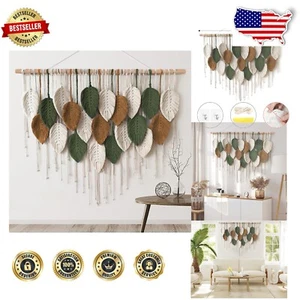 Versatile 39"x29.5" Large Macrame Tapestry - Perfect for Living Room or Nursery - Picture 1 of 9