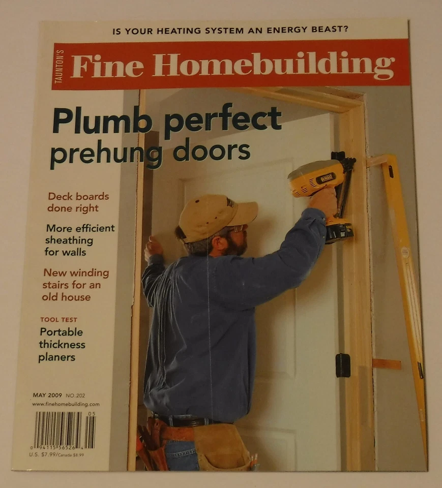 Fine Homebuilding Magazine April/May 2009 Plumb Perfect Pre-hung Doors - Image 1 of 1