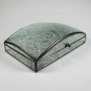 Glass jewelry box by 1178designs - Art deco style - rectangular dome - Picture 1 of 10