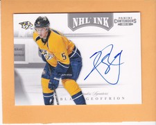 BLAKE GEOFFRION 2011-12 CONTENDERS NHL INK AUTO #32 NASHVILLE PREDATORS NM-MT A1