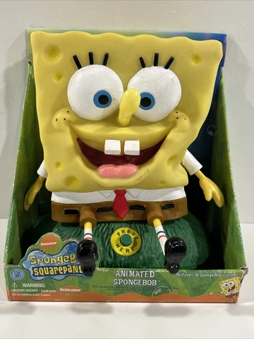 Gemmy Spongebob Squarepants Talkin Singing Animated Figure 2002 Viacom Cover