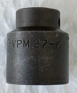 MAC TOOLS VPM27-6, 1/2" DRIVE, 27MM. IMPACT SOCKET, SHALLOW, 6 POINT. - Picture 1 of 7