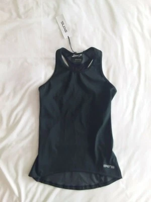Skins Womens DNAmic Advanced Tank Top - BNWT - Size Small - RRP £50 - Black - Image 1 of 2