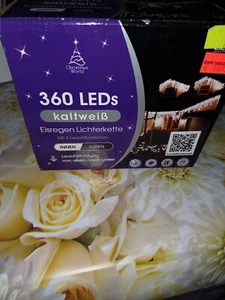 eisregen lichterkette außen Kaltweiß Timer-Funktion Lange 15,10m - Bild 1 von 2
