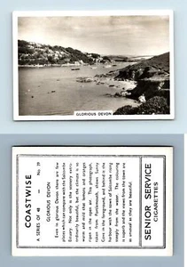 Glorious Devon #39 Coastwise 1938 Senior Service Cigarette Card - Picture 1 of 1