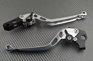 Langen Hebel Bremshebel Kupplungshebel Silber CNC YAMAHA XTX XTR XT 660 R, X - Bild 1 von 3