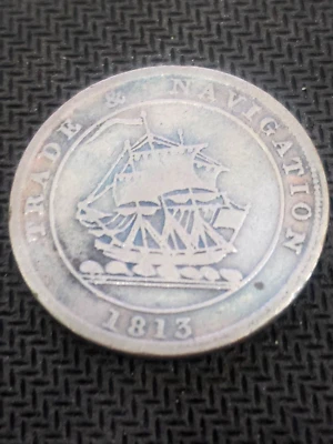 1813 HALF PENNY TOKEN CANADA - Image 1 of 4