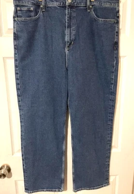 Banana Republic Jeans Mens 35x30 Blue Straight Fit Stretch Denim Pants 5 Pocket - Image 1 of 4