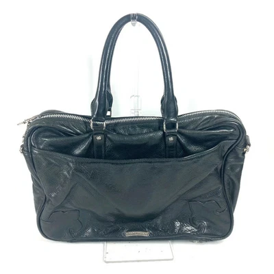 Chrome Hearts BS Briefcase Bag Tote Bag Shoulder Bag Leather Black r51_1022 - Image 1 of 4