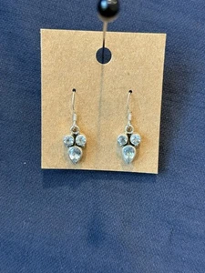 Sterling Silber Dreifach Blautopas Ohrhänger Neu - Bild 1 von 4