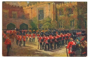 Wachablösung St James Palace London Harry Payne Tuck Postkarte Militär Kunst - Bild 1 von 2