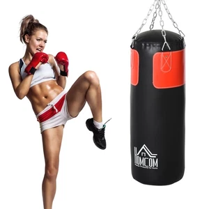 HOMCOM Box-Set Boxsack Hanging Boxing Heavy Bag mit Boxhandschuhe 16 KG - Bild 1 von 10