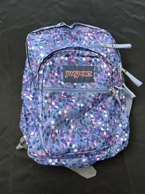 Purple Polkadot Jansport Backpack - Image 1 of 4
