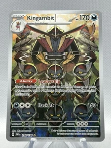 Pokemon Card Kingambit 220/198 Scarlet & Violet Base Set Illustration Rare NM - Picture 1 of 2
