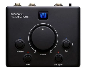 PreSonus MicroStation BT 2.1 Monitor Controller w/ Bluetooth Wireless Audio - Picture 1 of 4