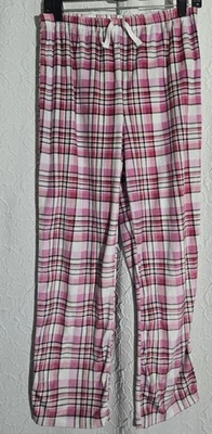 Pantalones de pijama a cuadros con estampado de felpa Wonder Nation para niñas talla XXL (18) Foto 1 de 4