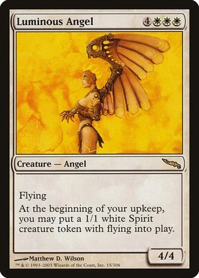 LUMINOUS ANGEL - Mirrodin – MTG Magic the Gathering Card - Rare - Image 1 of 4