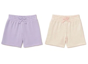 Lot Of 2 Wonder Nation Elastic Waist Relaxed Fit Fleece Shorts Size L 10/12 - Picture 1 of 13