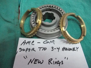 AMC - GM SUPER T10 4 SPEED  * 3-4 SYCHRO  ASSEMBLY WITH  NEW RINGS  * USED * - Picture 1 of 6