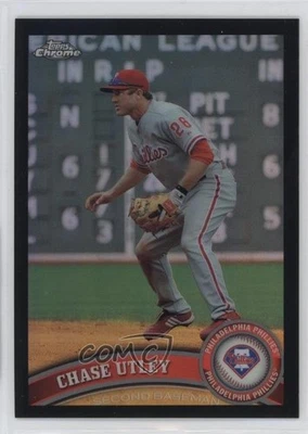2011 Topps Chrome Black Refractor /100 Chase Utley #35 - Image 1 of 2