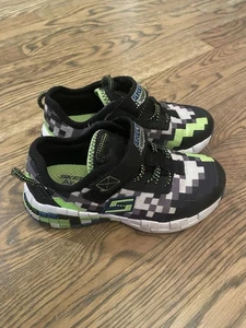 Zapatillas deportivas Skechers Minecraft para niños talla 12,5 para niños pequeños mega artesanales - Imagen 1 de 6