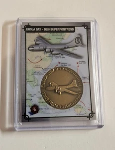 2021 Historic Autographs 1945 Challenge Coin ENOLA GAY B-29 Superfortress /99 - Bild 1 von 2