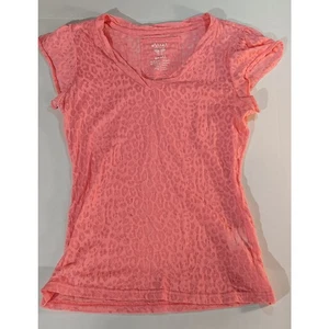 Ariat Pink Leopard Burnout Tee | Sheer Fitted Y2K Western Top - Size S - Bild 1 von 6