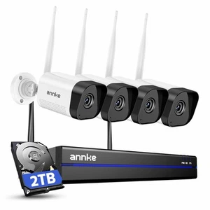 ANNKE Drahtloses Kamerasystem, 16 Kanäle Erweiterbar 4K Sicherheit NVR, 4 Stück 3MP Outdo... - Bild 1 von 9