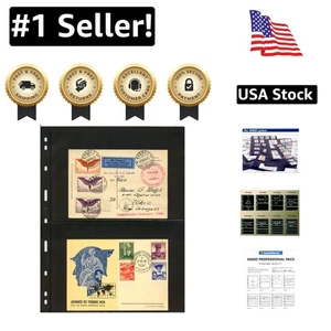 25er-Pack VARIO 2S Archivfolie Schutzfolien - Schwarz 2 Taschen Design - Bild 1 von 6
