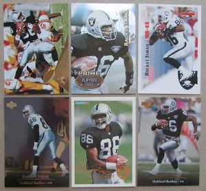 Rocket Ismail 6-card lot Los Angeles Raiders NFL - Picture 1 of 2