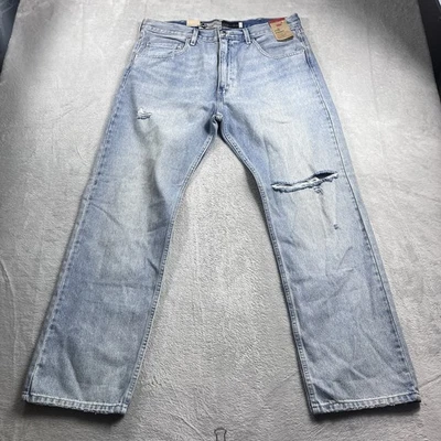Pantalones de mezclilla Levi's SilverTab rectos lavados ligeros para hombre talla 36x32 nuevos con etiquetas Foto 1 de 4