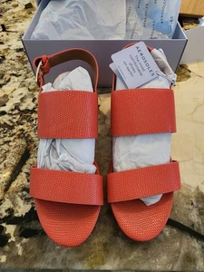 Aerosoles Camilia korallefarbene Eidechse Sandalen Größe 8,5 M Blockabsatz bequem neu im Karton - Bild 1 von 13