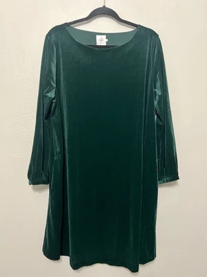 HATCH Bella Dress Green Velvet Forest Fairy Maternity Holiday Christmas XL - Image 1 of 4