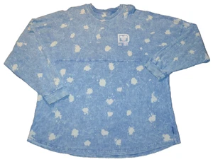 Walt Disney World Spirit Jersey Adult Size XXL Blue Denim Bleach Stone Wash Puff - Picture 1 of 4
